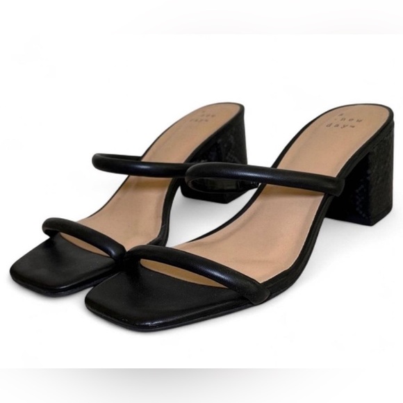 a new day Shoes - NWT - A NEW DAY Black Strappy Heels | Size 7 NEW* Target
